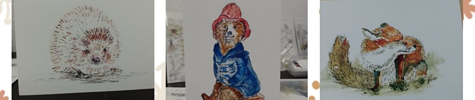LESLEY PEARSON – WATERCOLOUR, GOUACHE, PEN & INKS